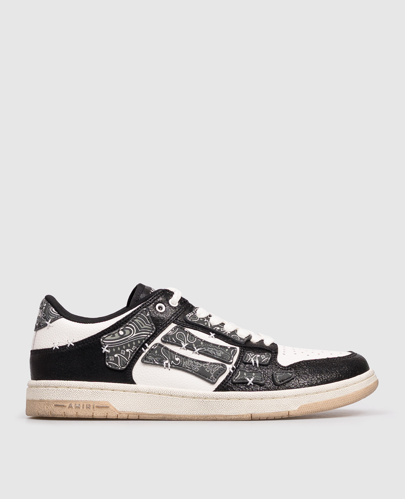 BANDANA SKEL leather sneakers AMIRI