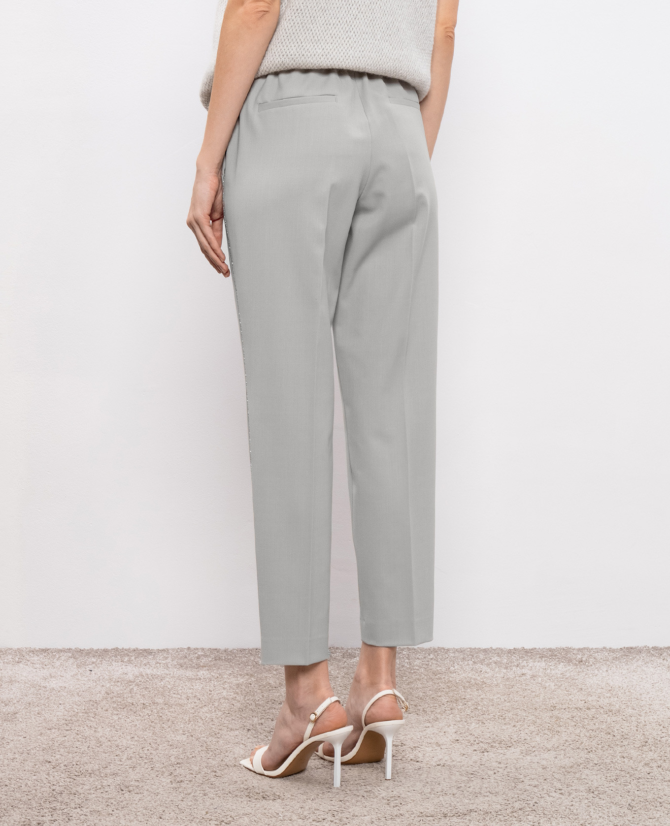 Wool pants with a monil chain Peserico 4
