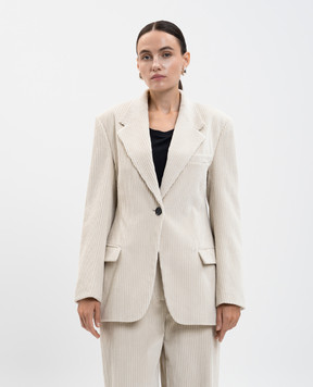 PROENZA SCHOULER Daria beige corduroy jacket R2542004CC006