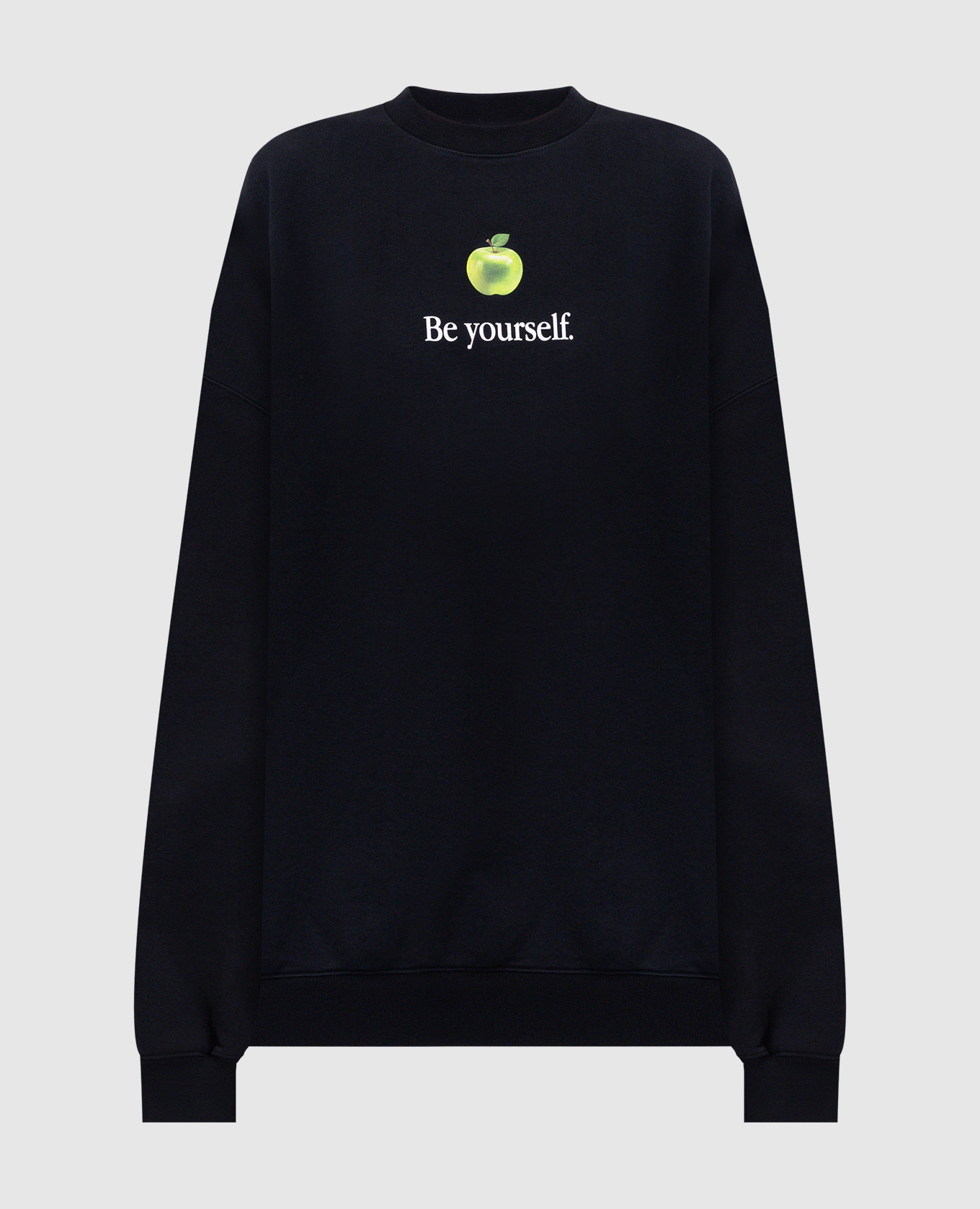 Black sweatshirt with print Vetements