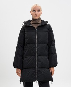 Be Florence Black down jacket with logo FB2581