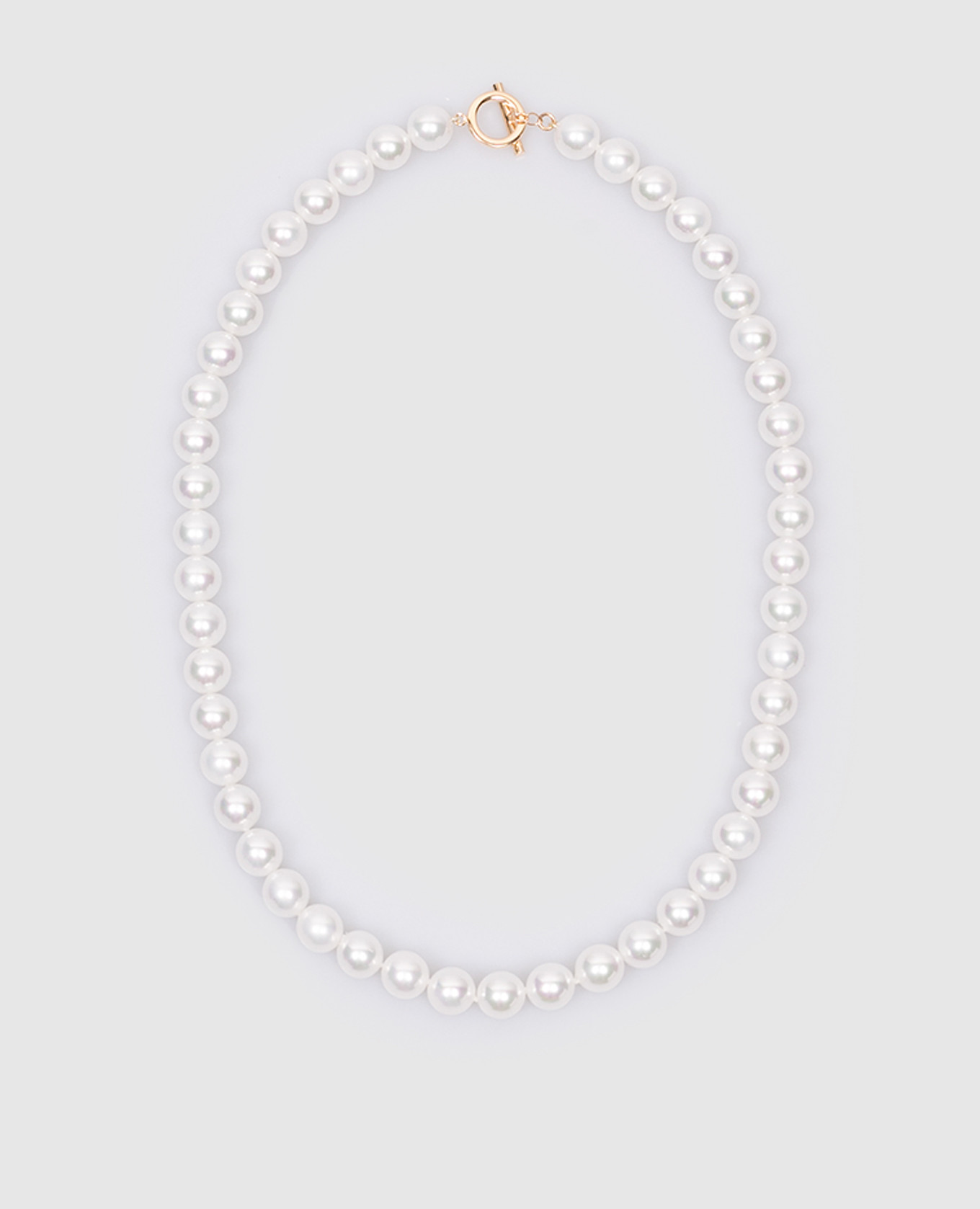 

White necklace with beads in the form of pearls Madreperla