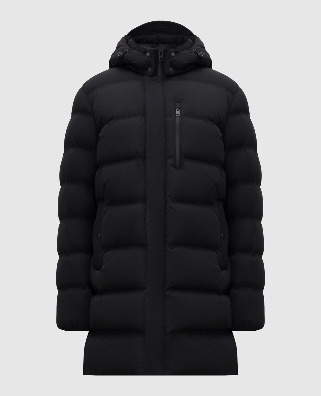 

Black down jacket with logo print Woolrich