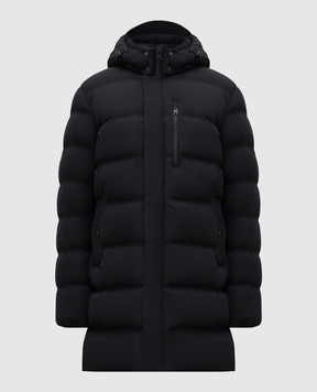 Woolrich Black down jacket with logo print CFWOOU2089MRUT3107