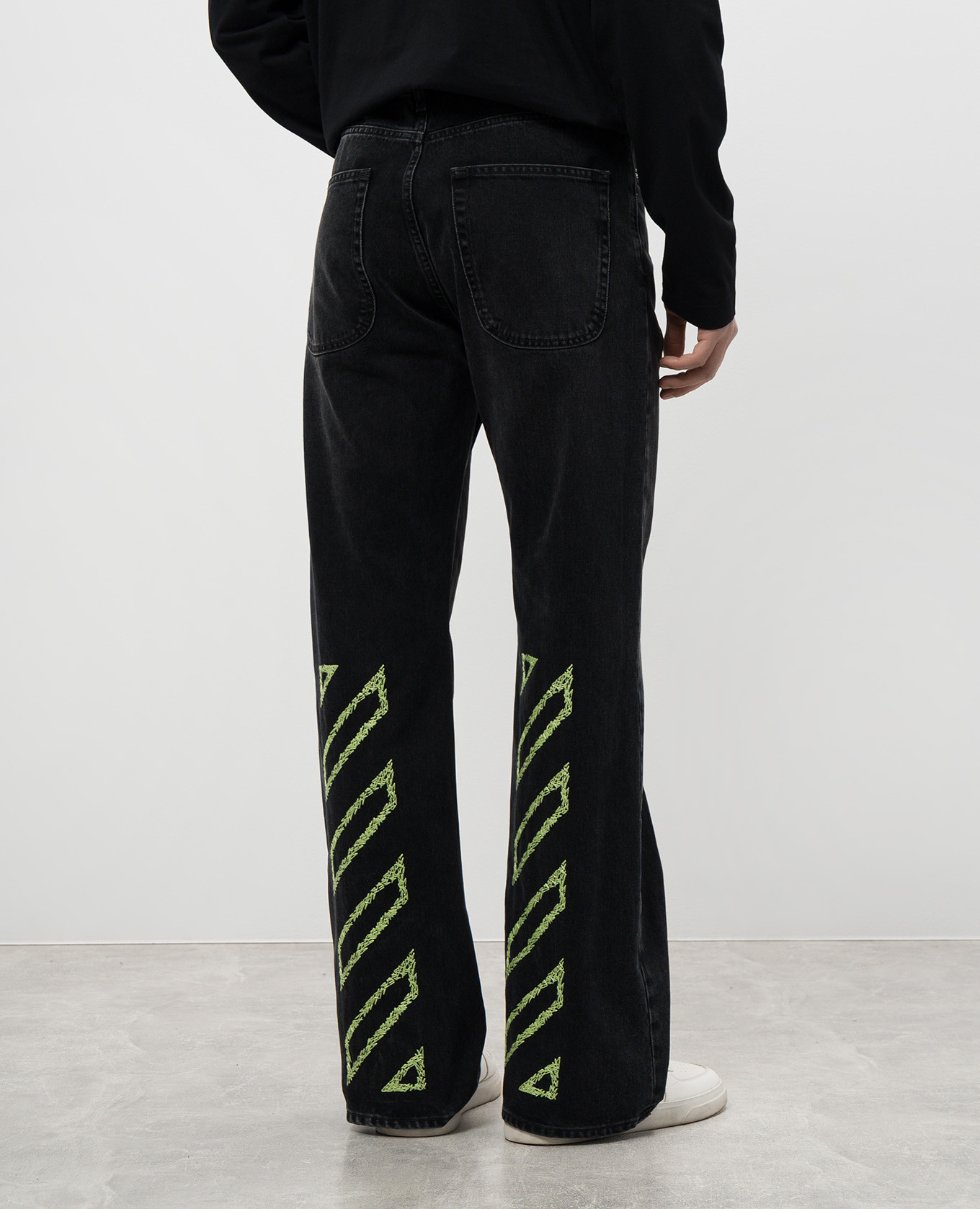 Grey jeans with logo Off-White 4
