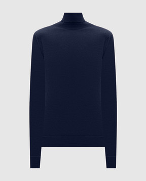 John Smedley Blue CATKIN merino wool golf shirt CATKIN