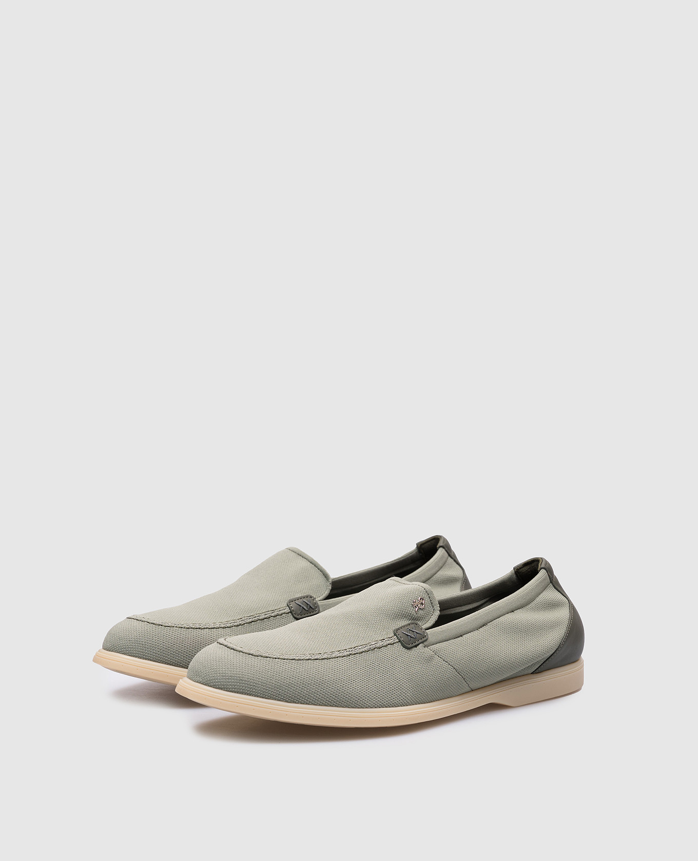 

Green loafers with monogram logo Stefano Ricci