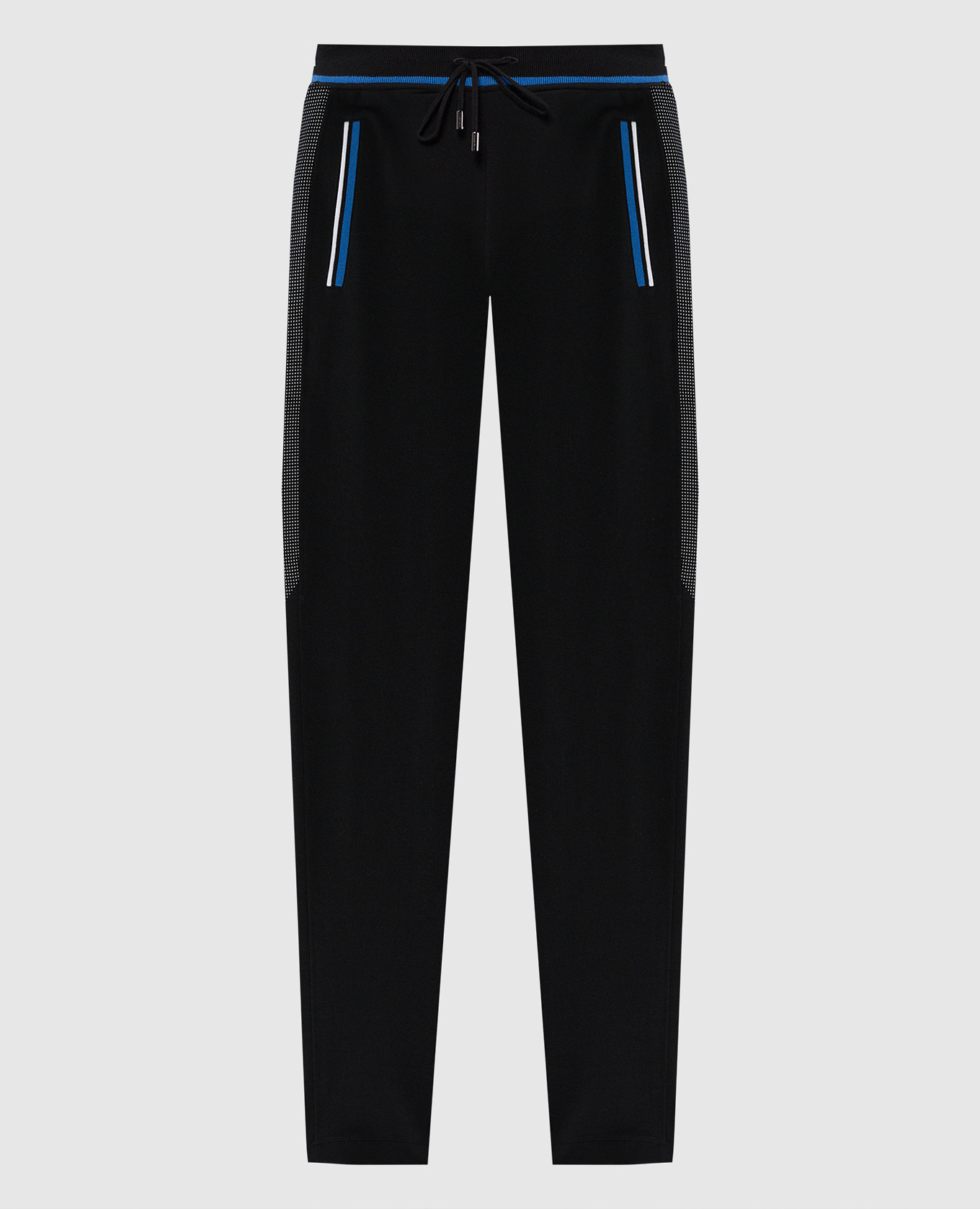 Black sweatpants with logo engraving stefano ricci