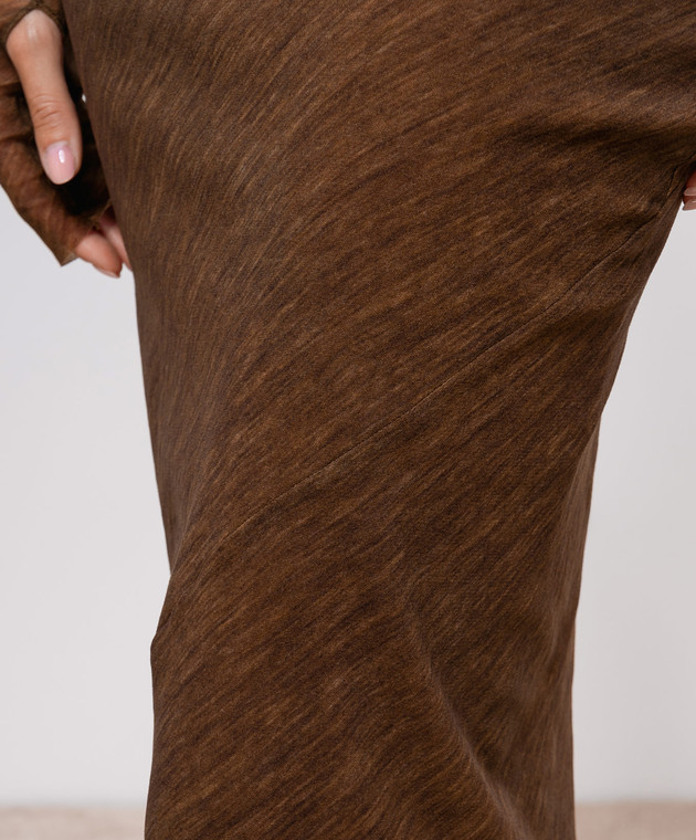 スカート PHILOSOPHY DI LORENZO SERAFINI Woman Skirt Brown 01155738 Philosophy di Lorenzo Serafini - Brown midi skirt A01155738