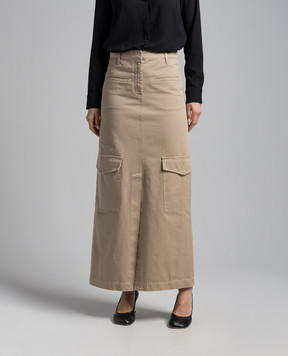 Simonetta Ravizza CACHI beige cargo skirt ADIGE