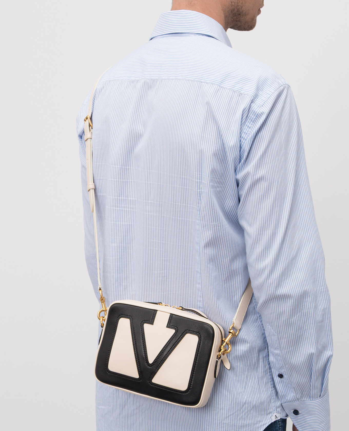 Viva Superstar beige leather cross-body bag Valentino 2