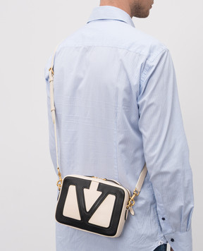 Valentino Viva Superstar beige leather cross-body bag 7Y2B0R86PTJ
