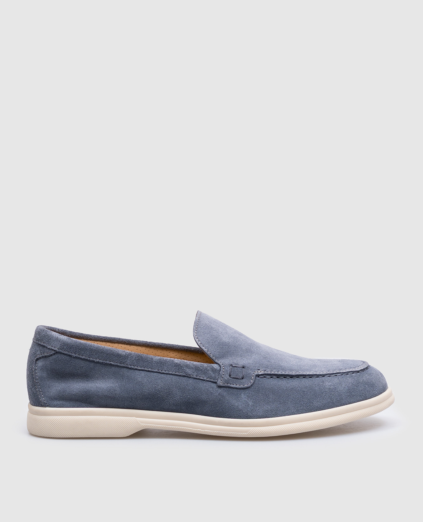 Doucal's Blue suede loafers