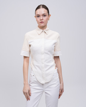 Max Mara Sportmax Beige denim shirt QUARTO QUARTO