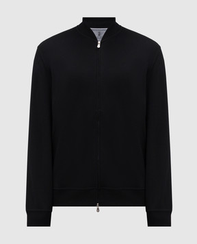 Brunello Cucinelli Black sports jacket with cashmere and silk MM8319072G