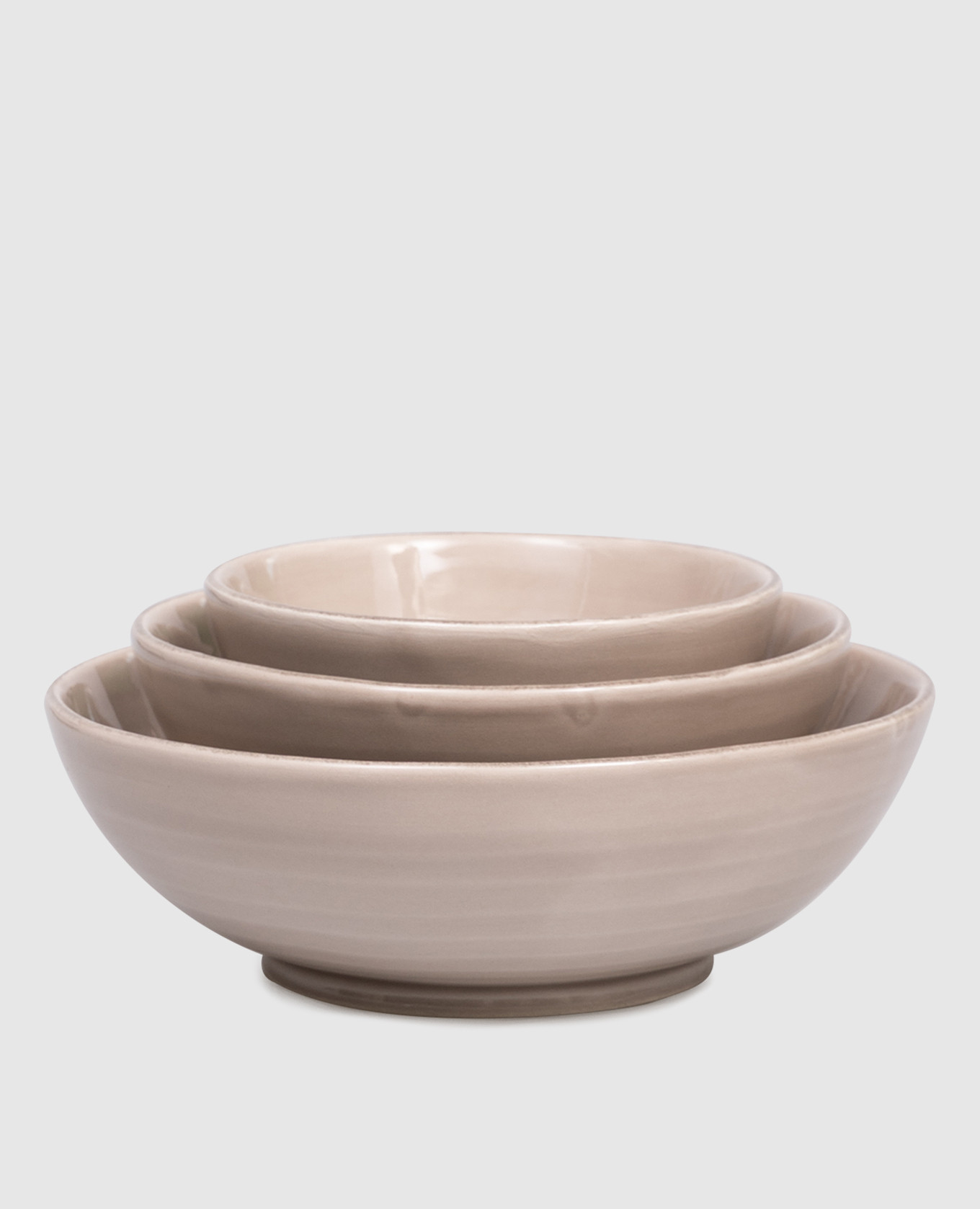 Set of beige ceramic plates Tradition Brunello Cucinelli