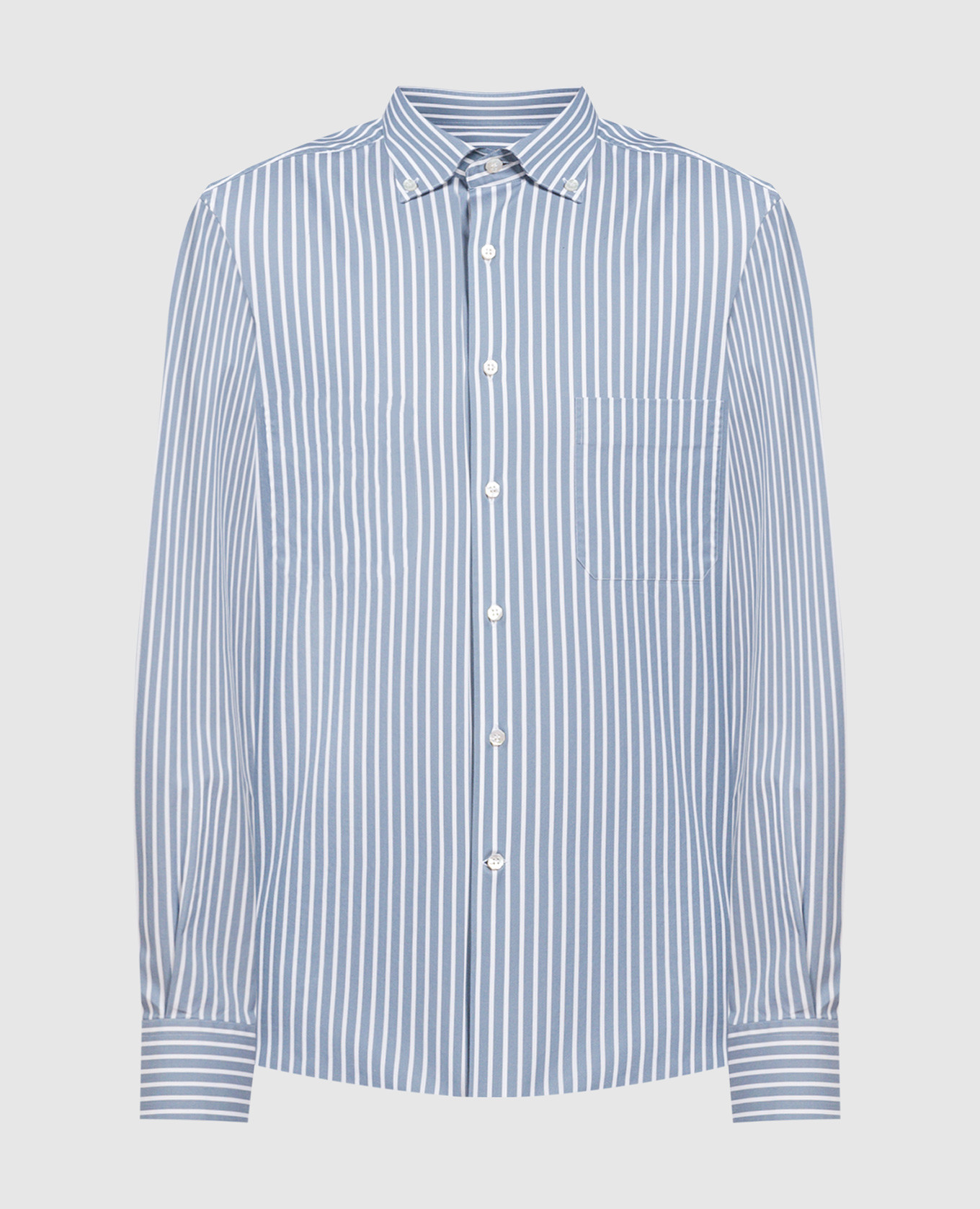 Gray striped shirt stefano ricci