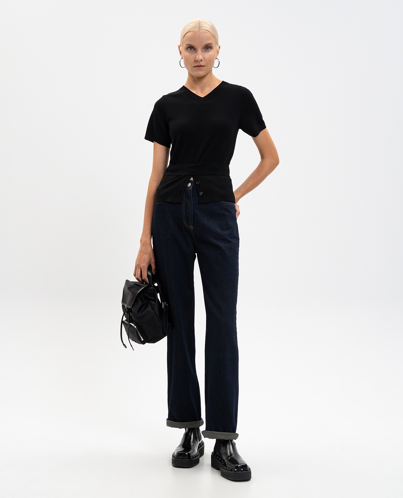 Black wool top Juun.j 2