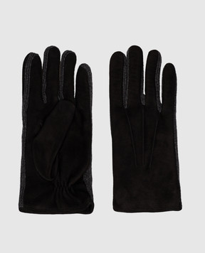 MooRER Black suede gloves TYLAR TYLARP2W