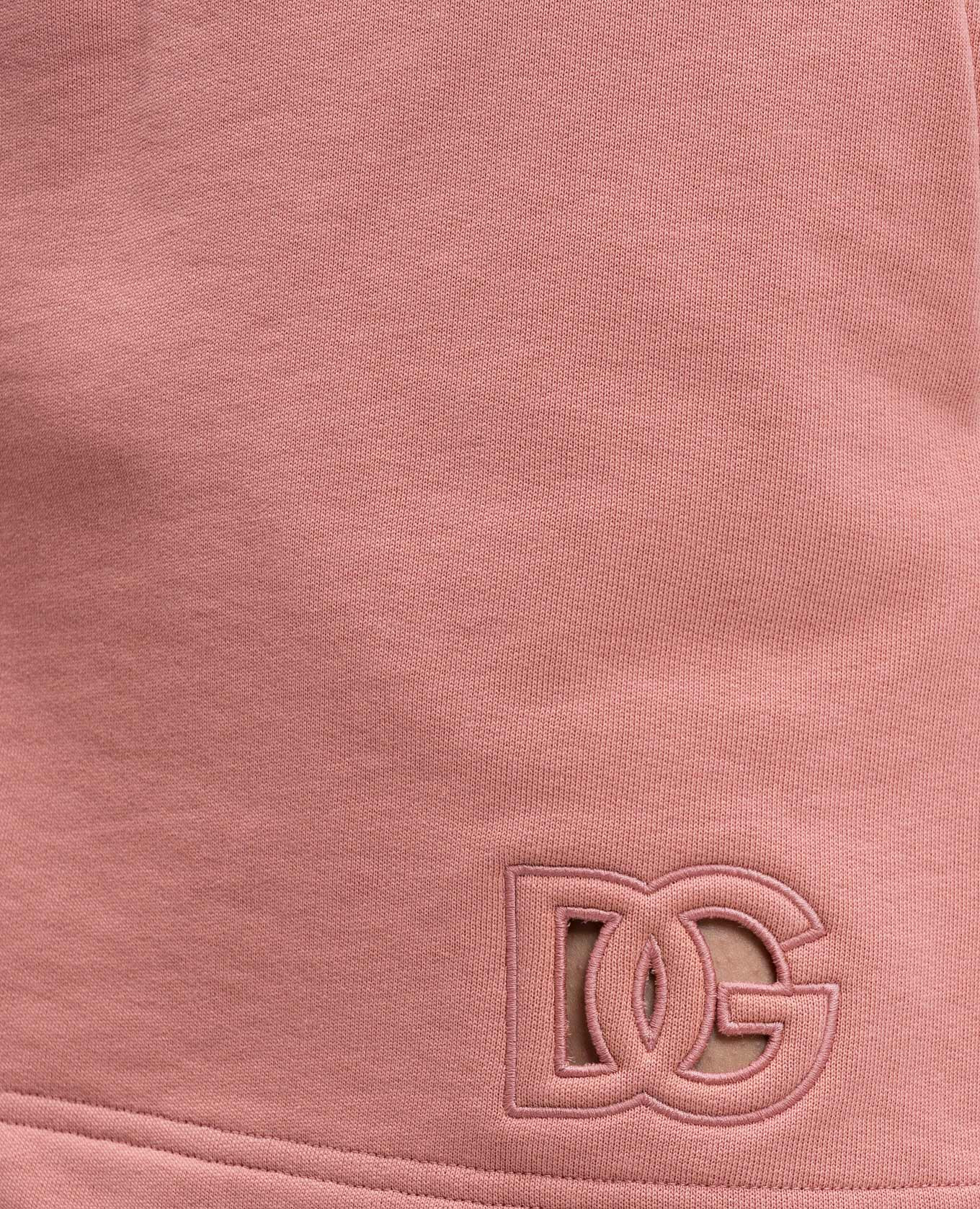 Pink mini skirt with monogram logo Dolce&Gabbana 5