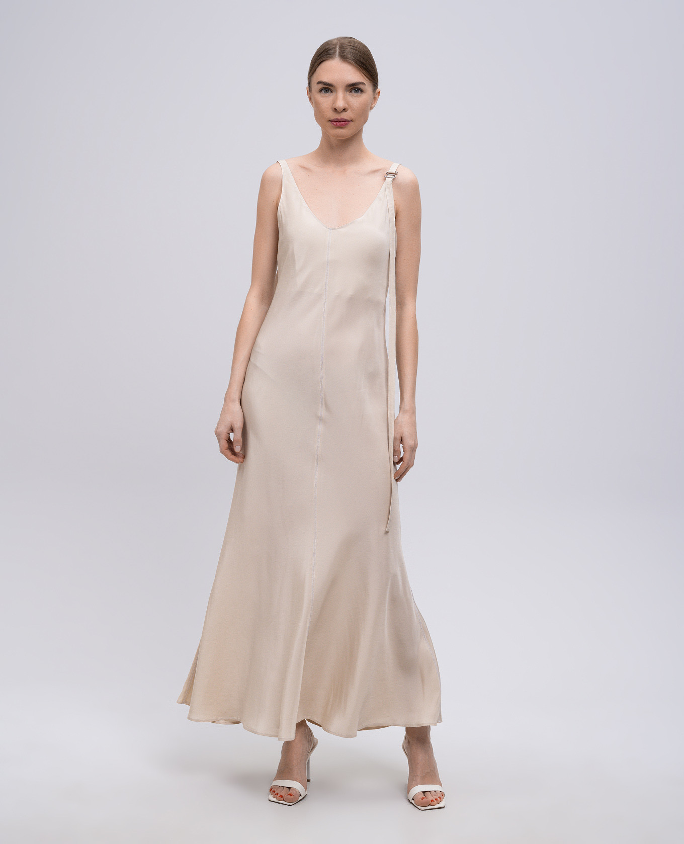 

Beige midi dress UNIONE Max Mara Sportmax