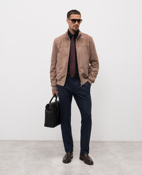 Stefano Ricci Blue shirt with a figured hem MC007956BN3028