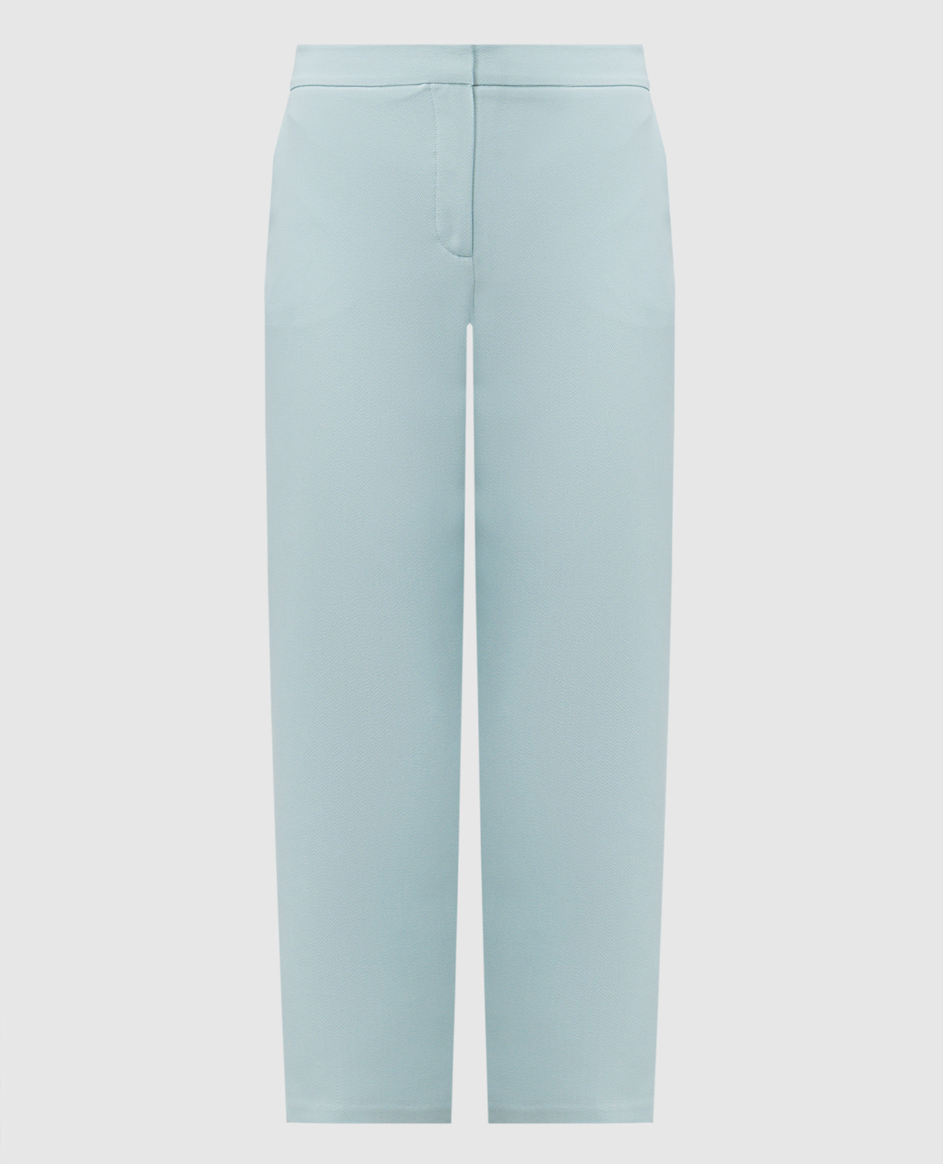 

Blue chinos with metal logo monogram Twinset, Light blue
