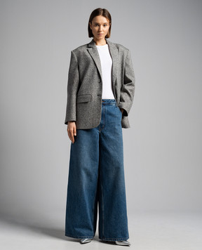 Gauchere Blue jeans with a distressed effect M22333070042