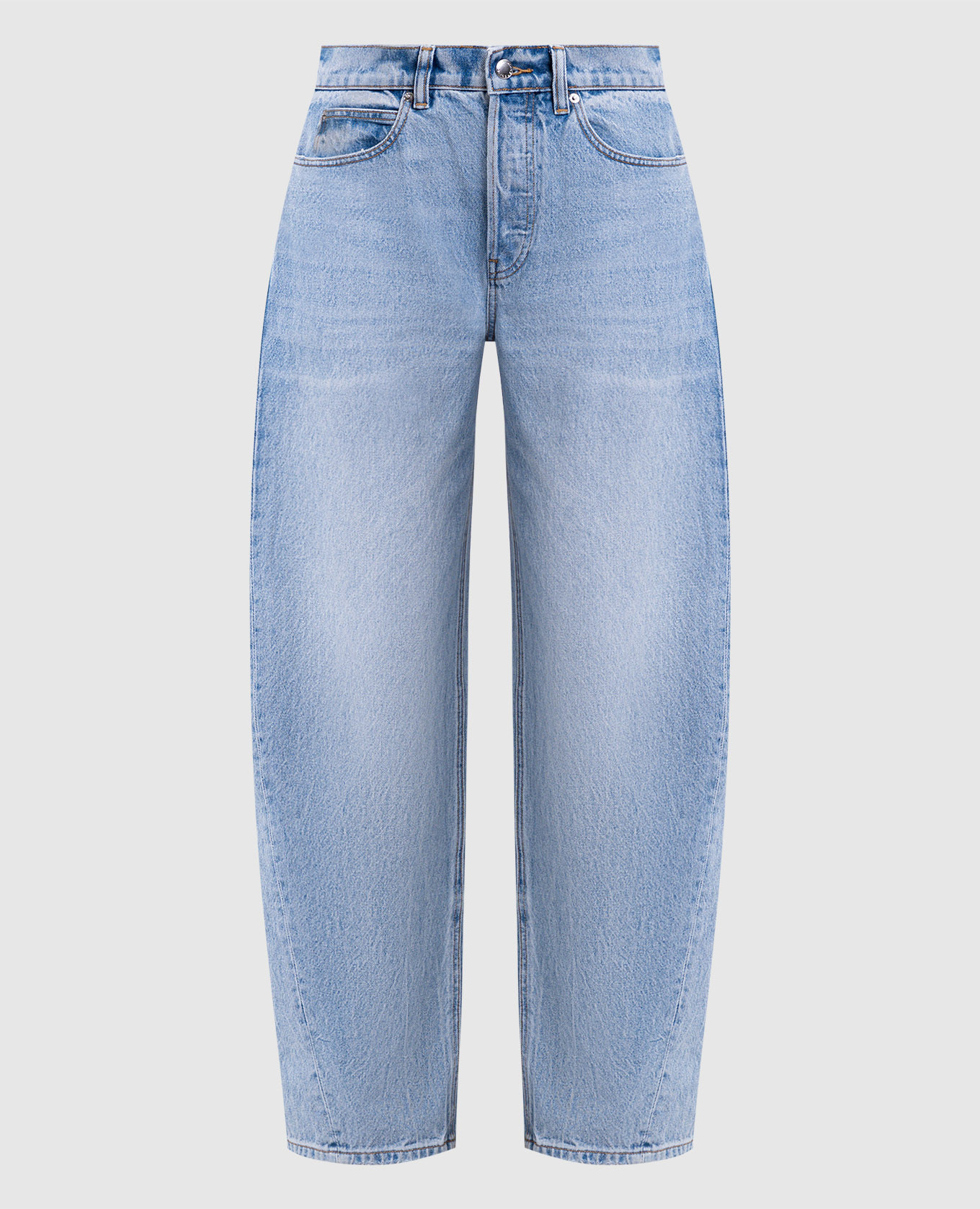 Blue banana jeans with logo patch Alexander Wang