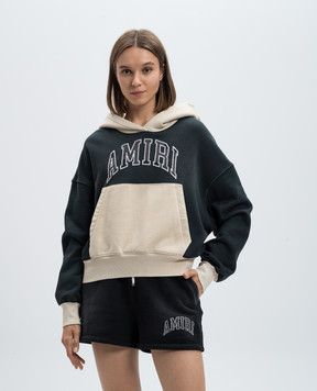 AMIRI Gray hoodie with a vintage effect AWJYHD1010