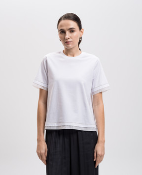 Peserico White T-shirt S06792J0B0070