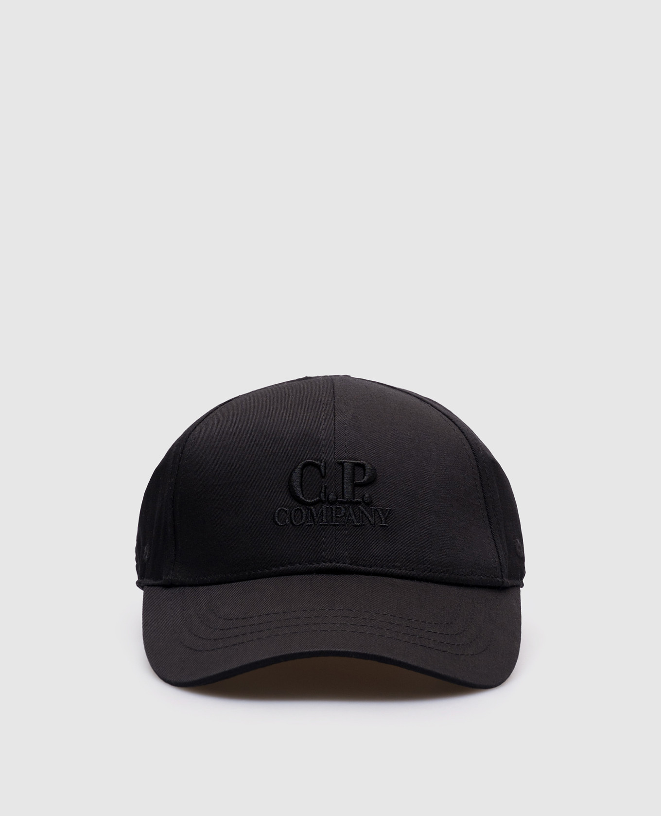 

Children' black cap with logo C.P. Company