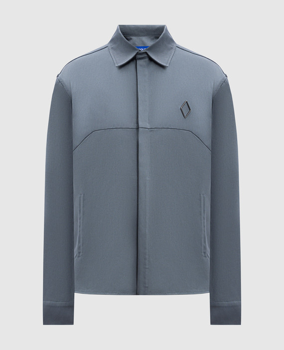 Gray shirt with metallic logo