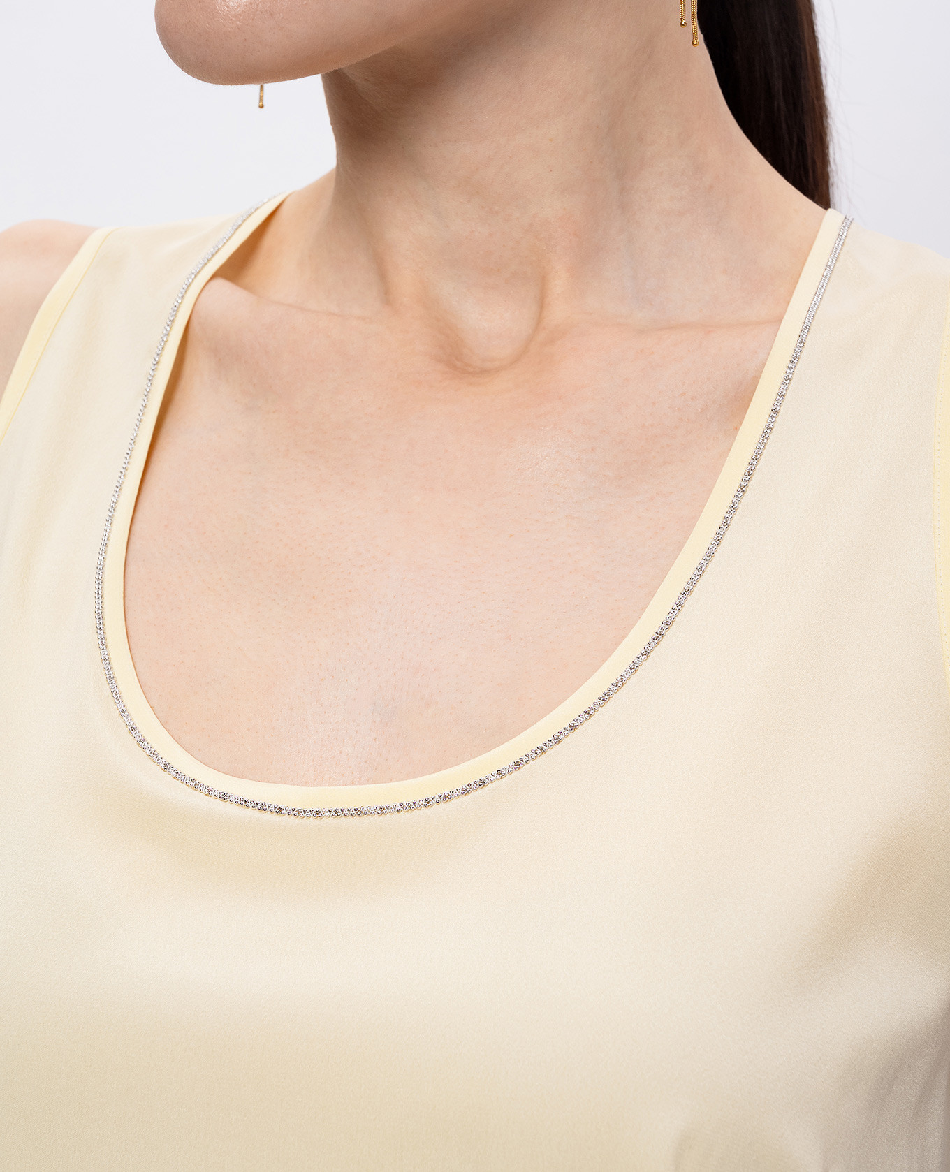 

Yellow silk top Peserico