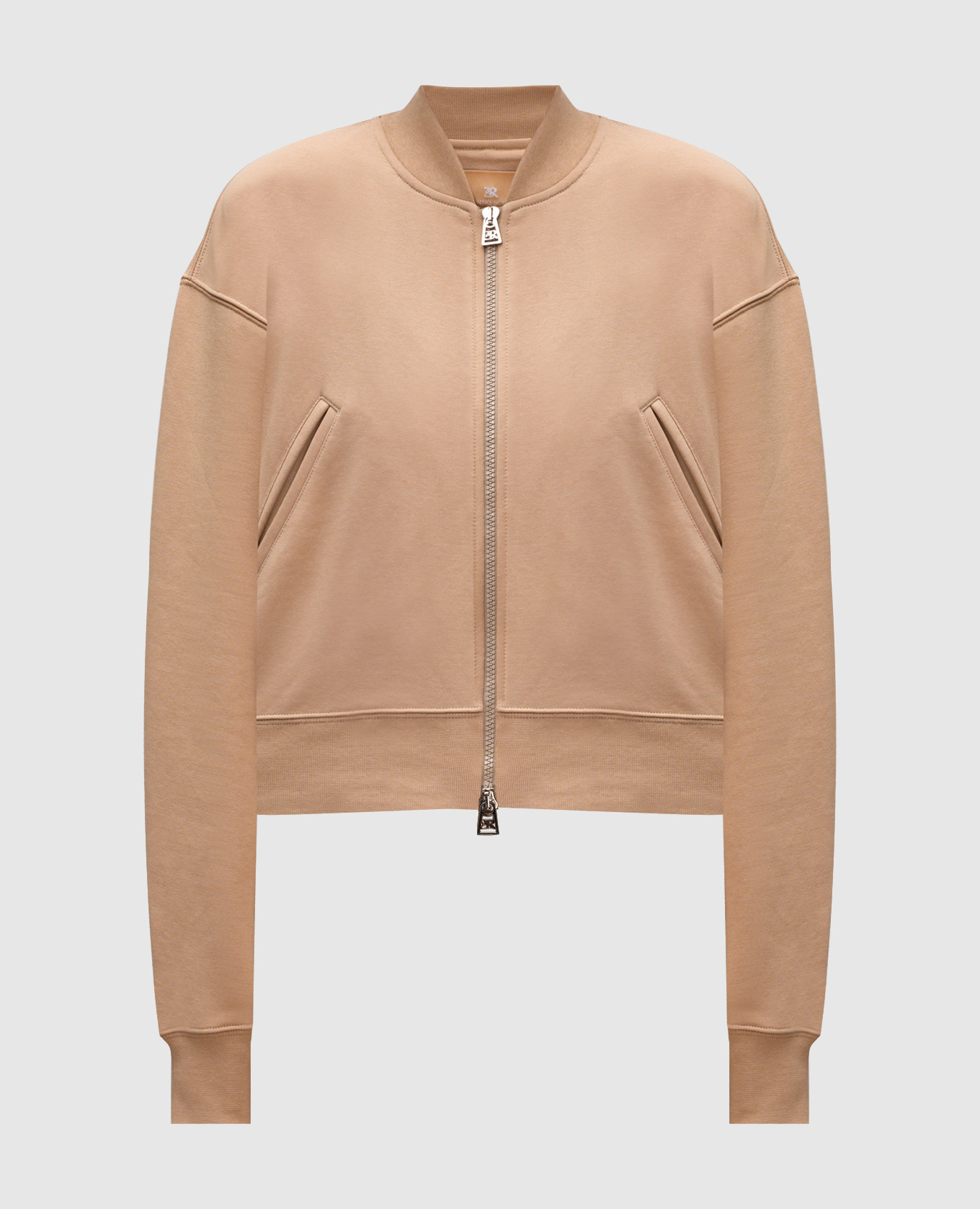 

Beige sports jacket with logo Ermanno Scervino