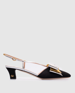 Valentino Black Bowow slingbacks with bow 6W2S0LB6QLJ