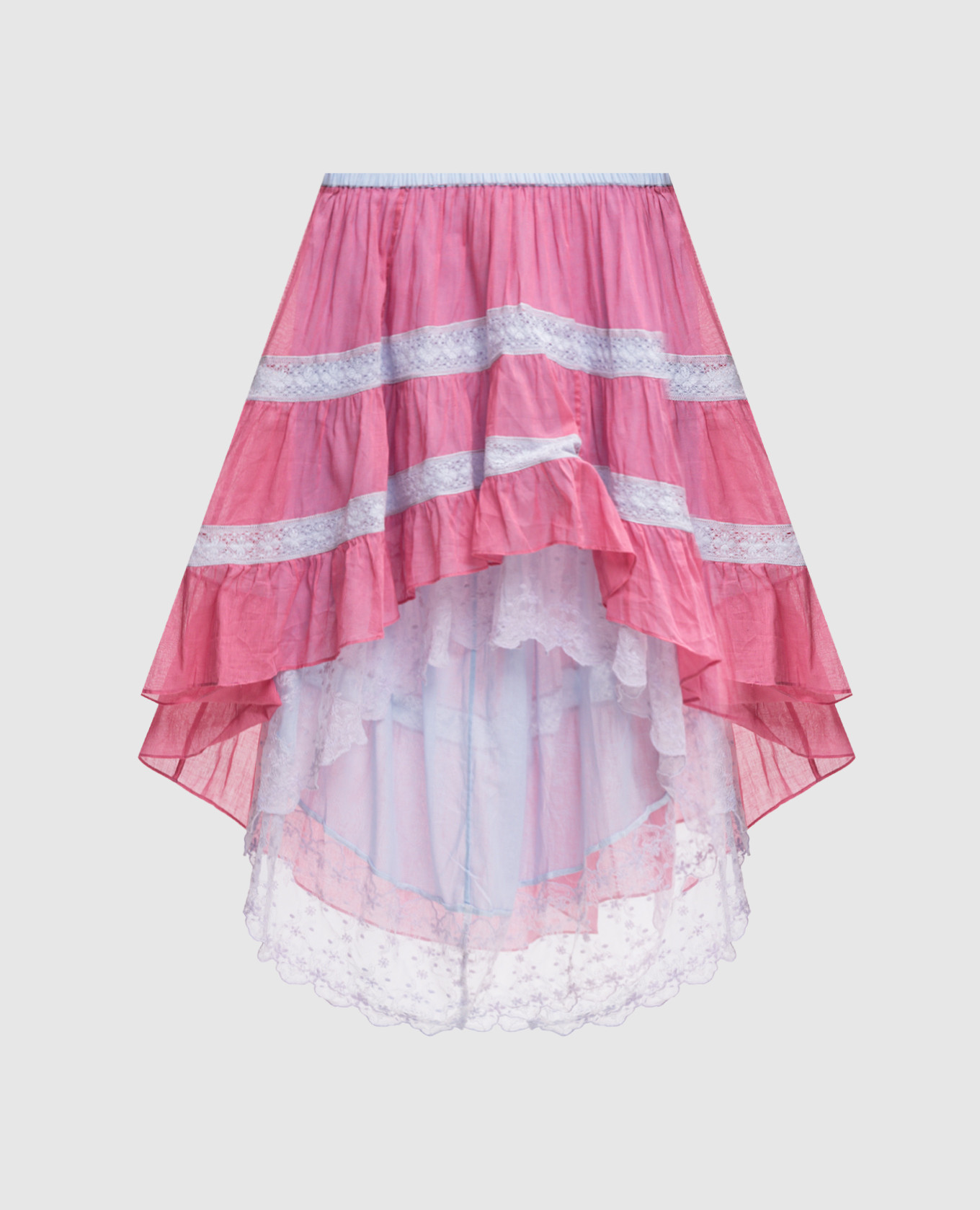 

Pink skirt with lace BP56