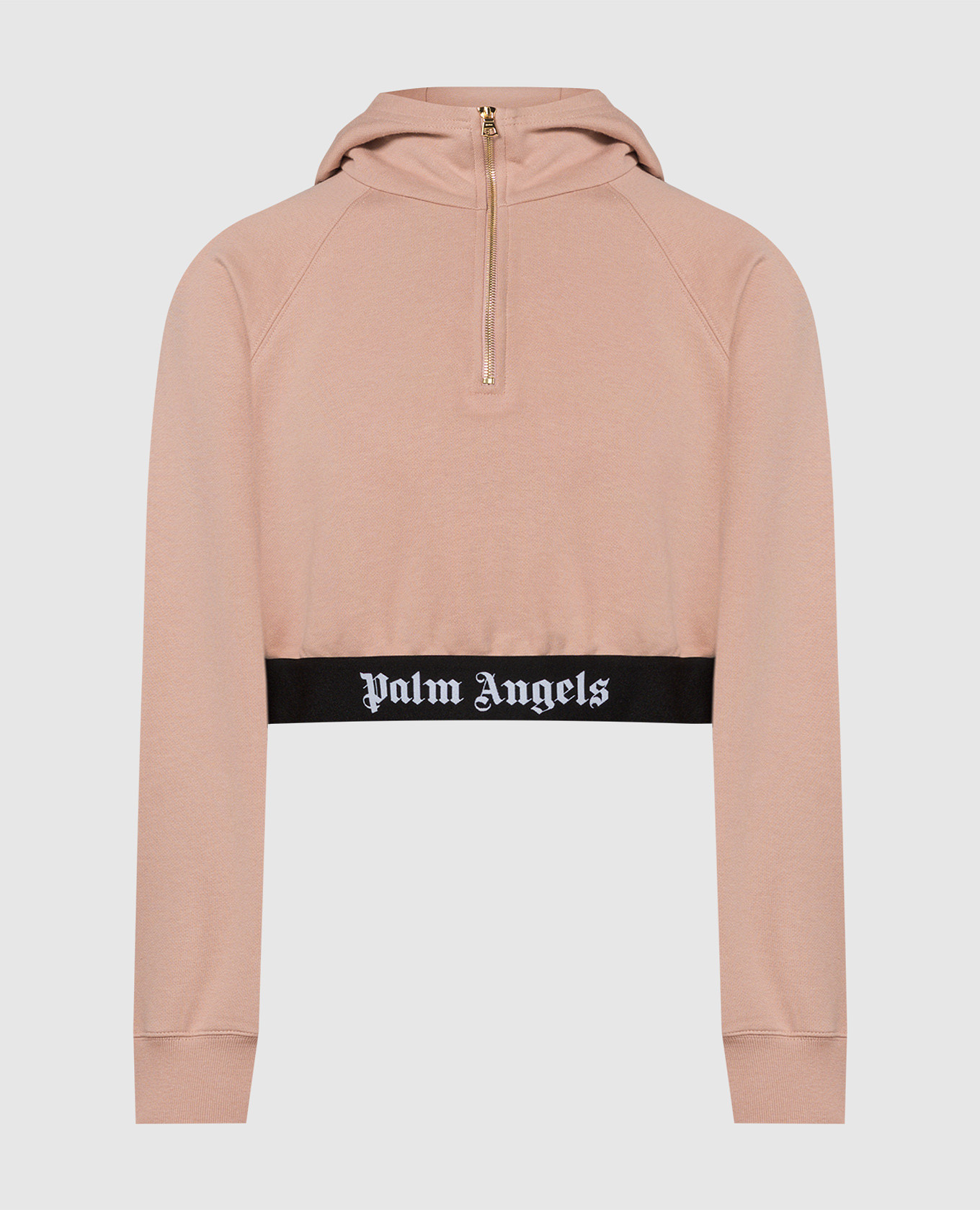 

Pink logo cropped hoodie Palm Angels