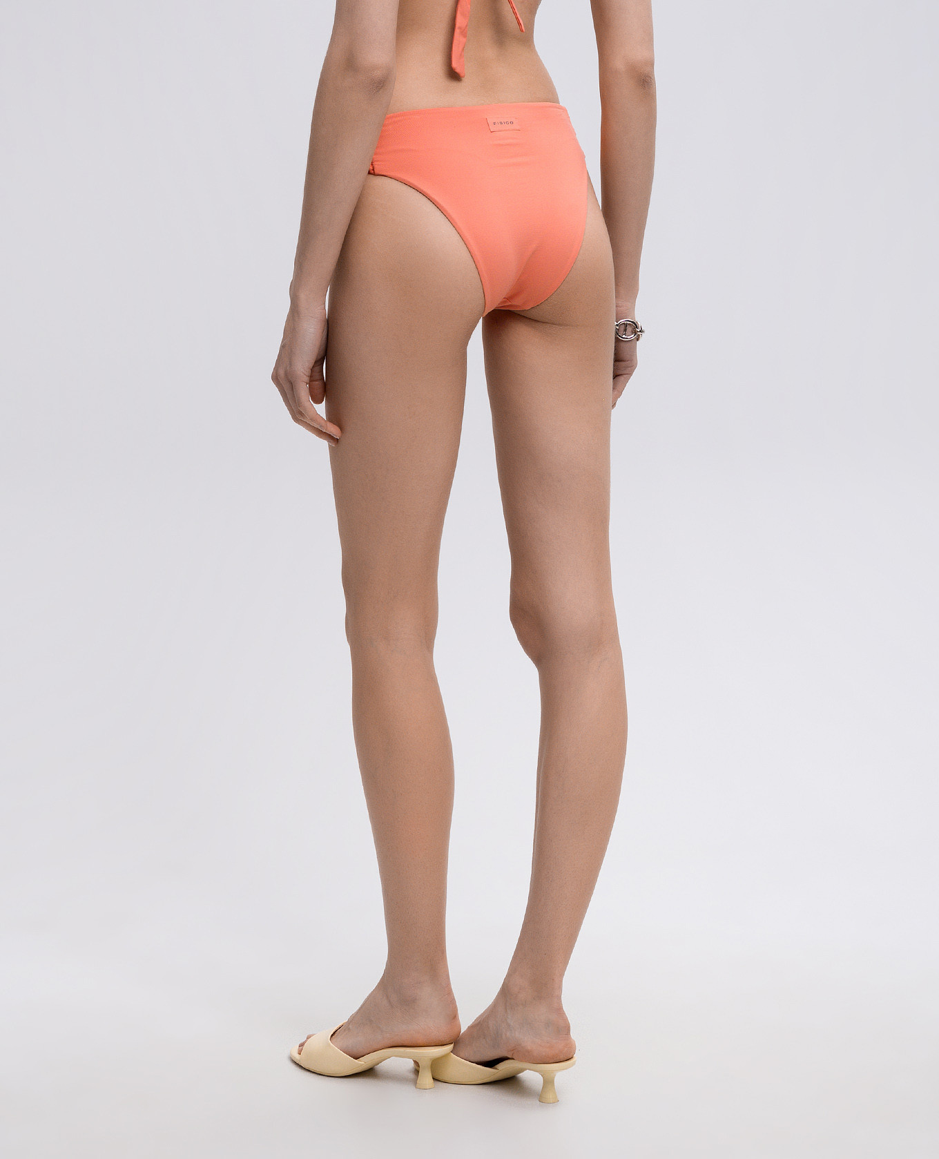 

Orange swimsuit panties with weaving Fisico