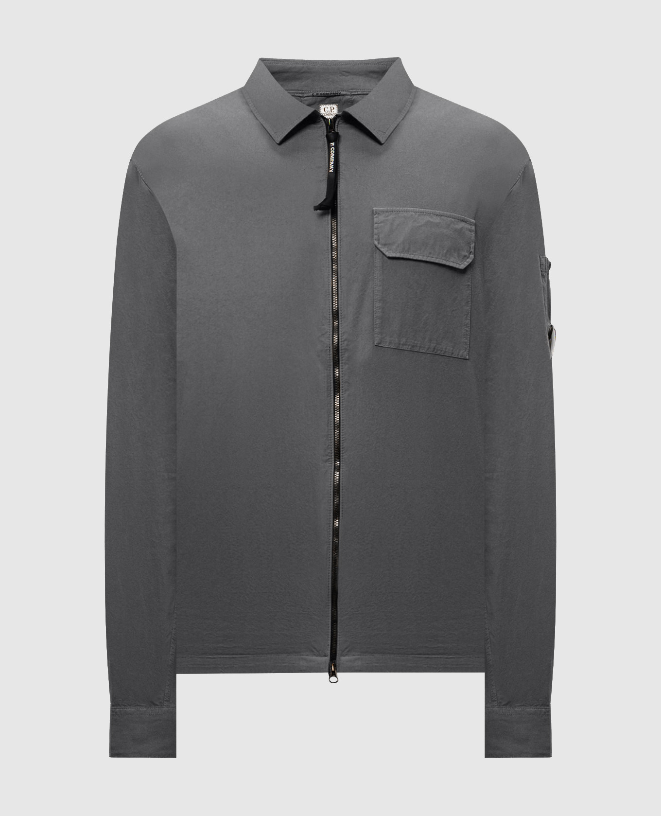 

Grey jacket with logo patch C.P. Company