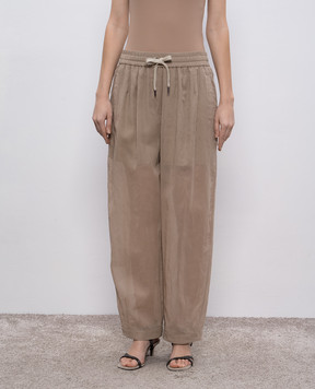 Brunello Cucinelli Beige Track Pants MH911VE799