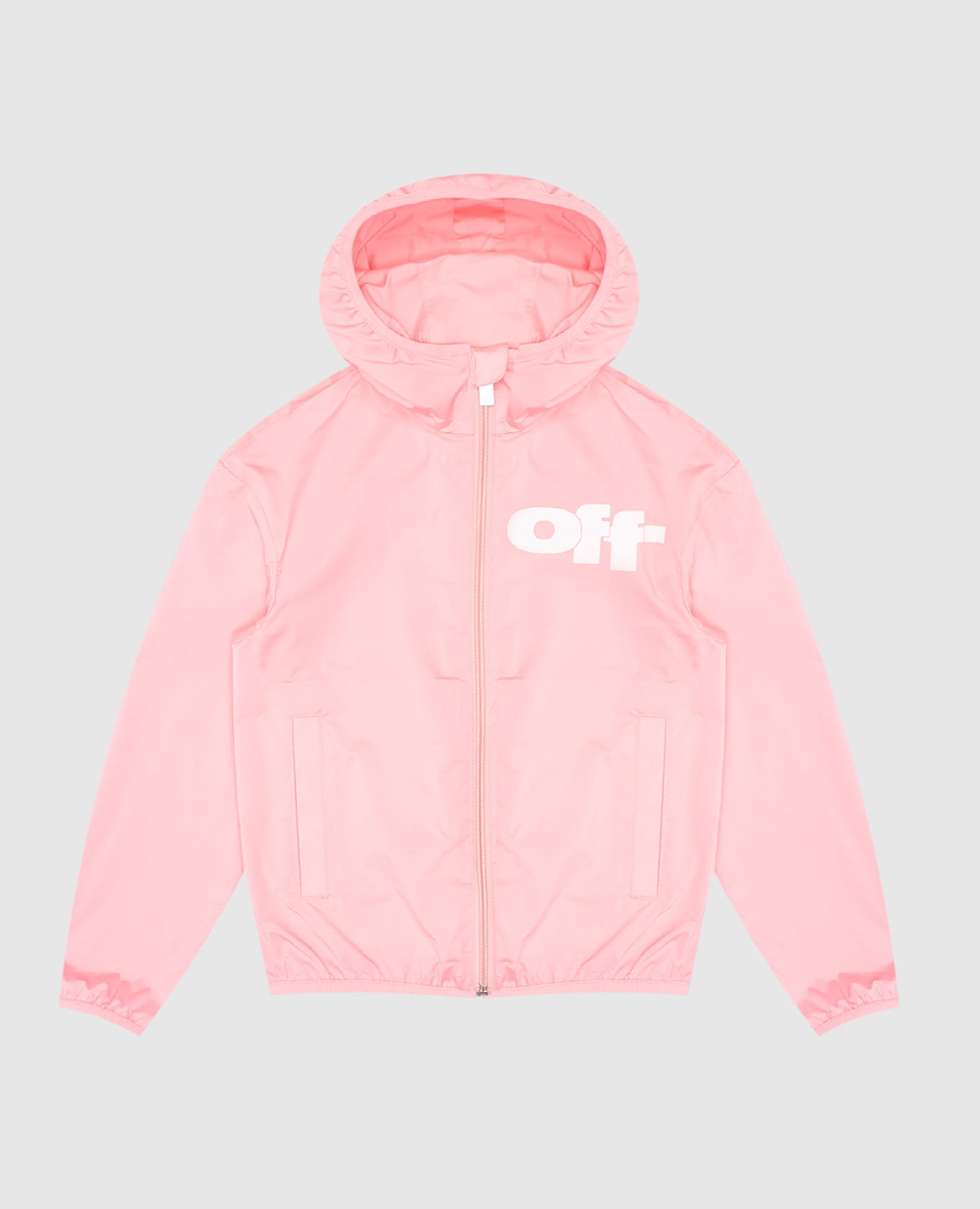

Children's pink sports jacket with logo print Off-White