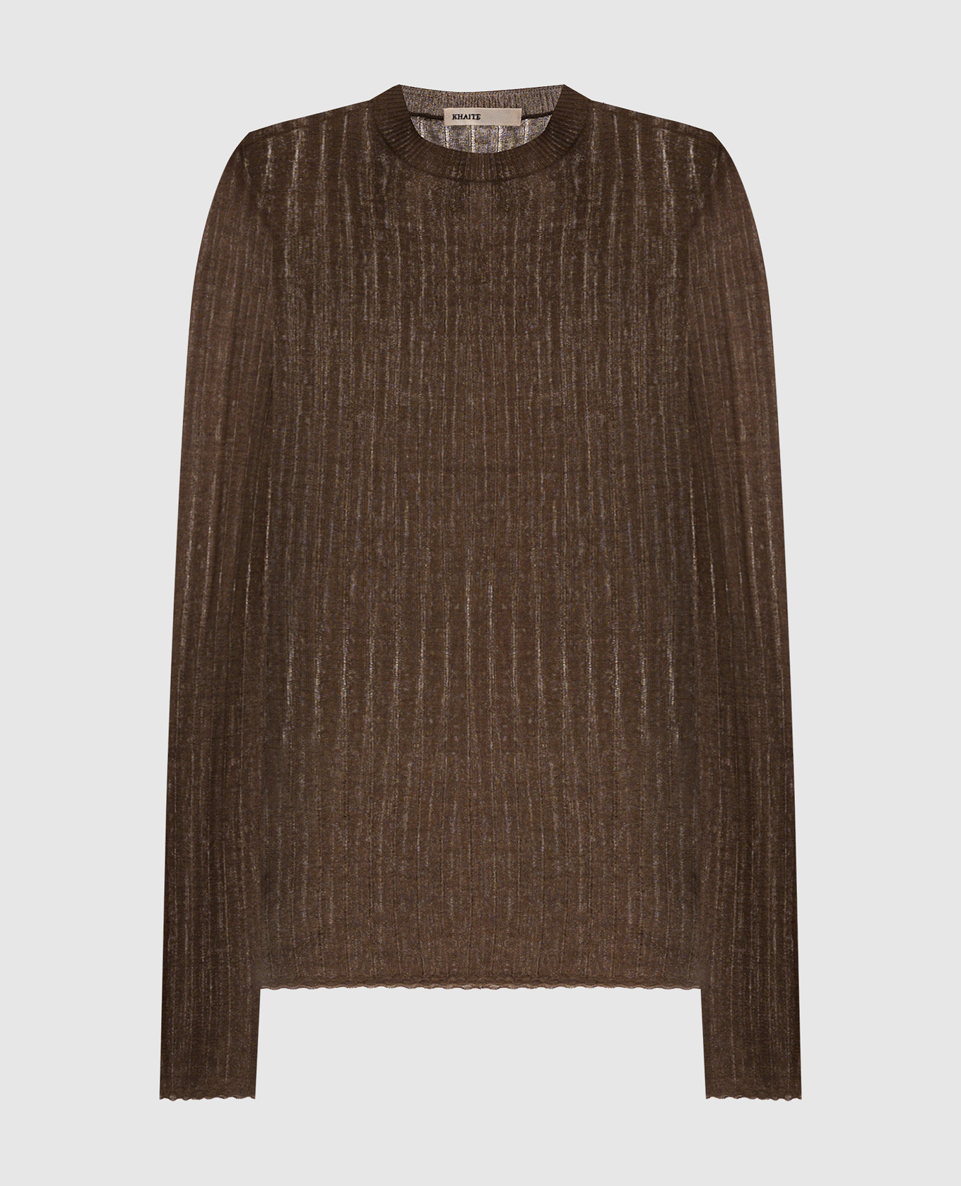 

Brown Elm sweater with silk and cashmere Khaite