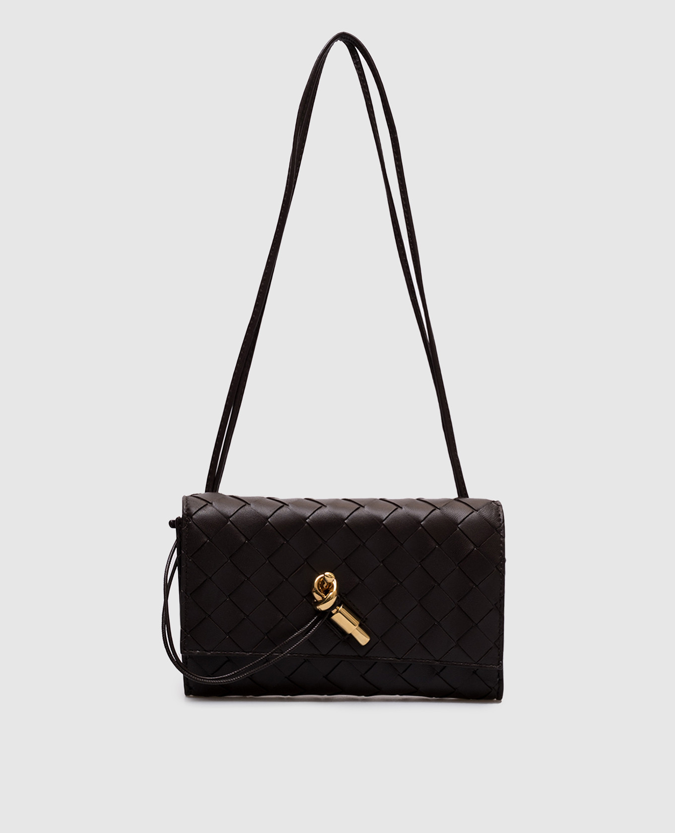 

Andiamo brown leather clutch Bottega Veneta