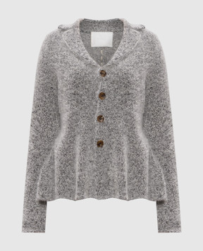 Intoca Gray mohair and silk cardigan 252LIEBEJA0101