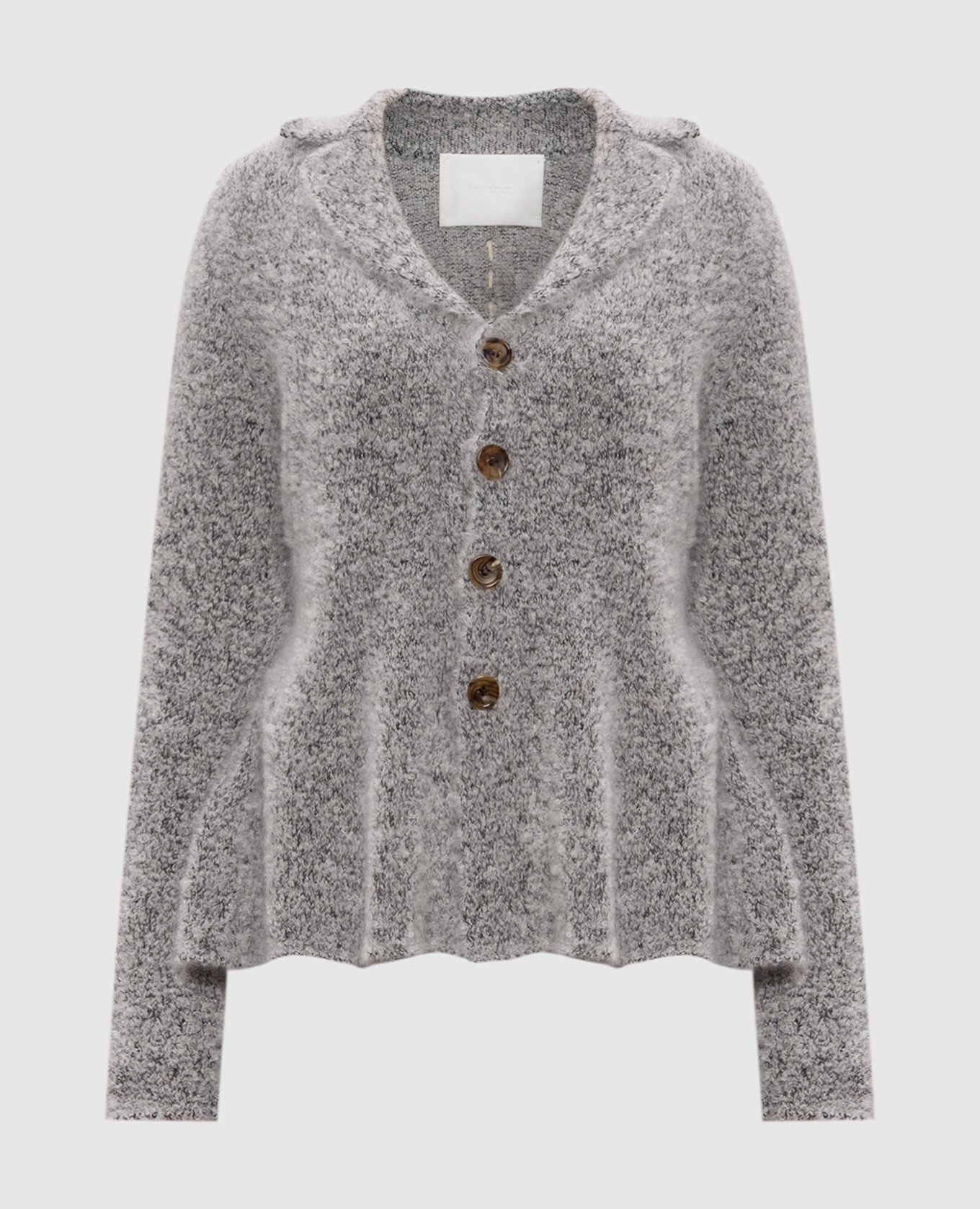 

Gray mohair and silk cardigan Intoca, Grey