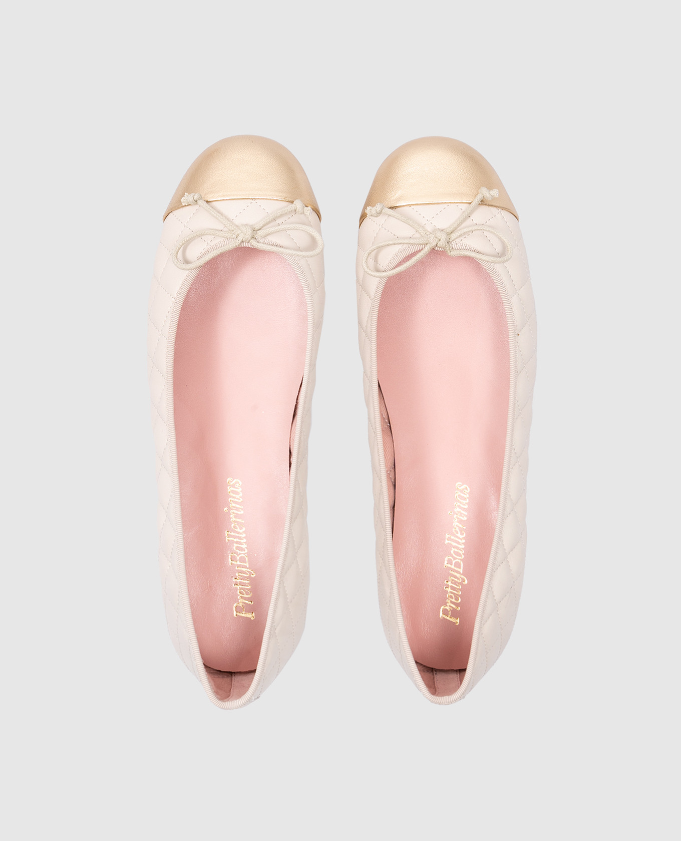

Hermione children's beige leather ballet flats Pretty Ballerinas