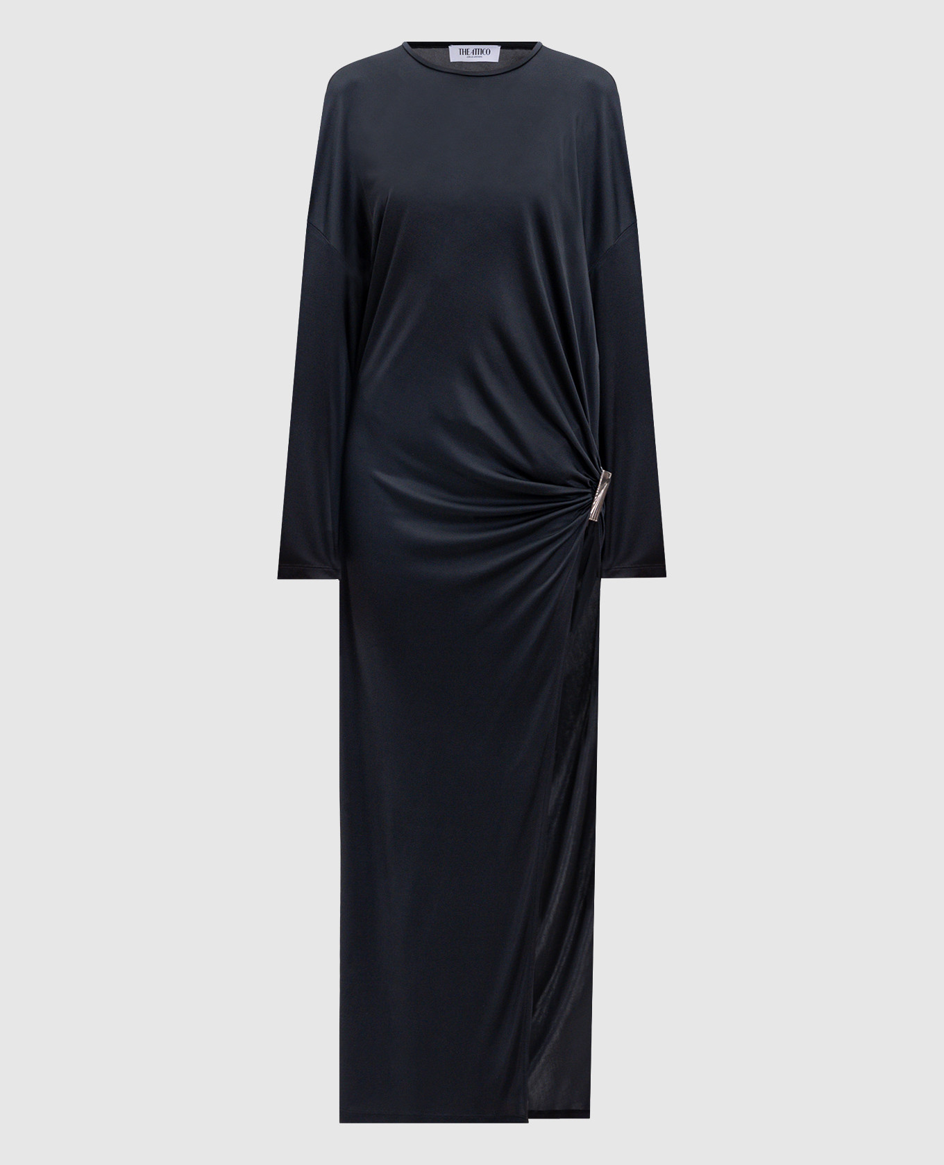 

Gray dress with slit The Attico, Grey