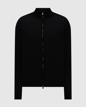 ISAIA Black wool cardigan MG8019YP005