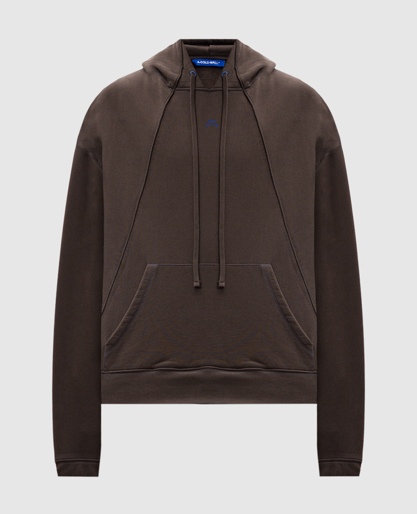 

Millbank logo print hoodie in brown A Cold Wall